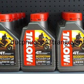 Nhớt MOTUL SCOOTER POWER 5W40 0,8L cho XE GA