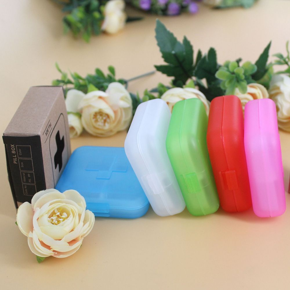 Hộp Nhựa Trong Suốt 5 Màu Sắc Dùng Đựng Đồ Trang Sức Tiện Lợi