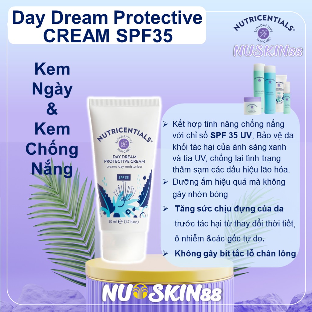 Kem Ngày &amp; Kem Chống Nắng Da Khô &amp; Nhạy Cảm Day Dream Protective CREAM SPF35
