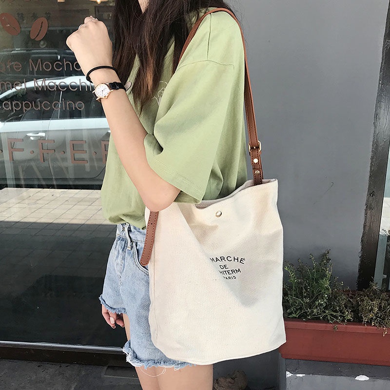 Túi Xách Bucket Cỡ Lớn Phong Cách Hàn Quốc Cho Nữ
