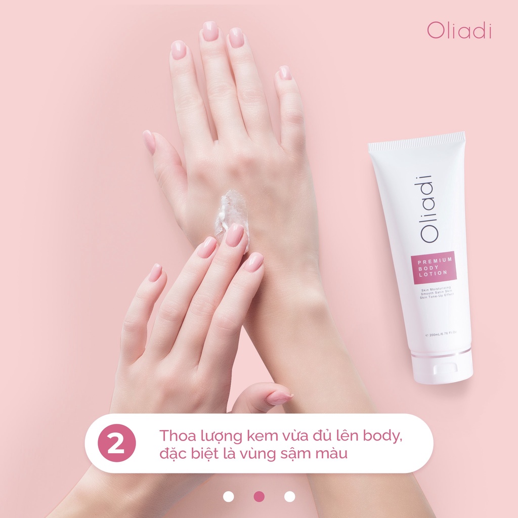 OLIADI - - Kem Body Oliadi Dưỡng Trắng Toàn Thân Với Công Nghệ Hạt Nano Phân Tử 200ML