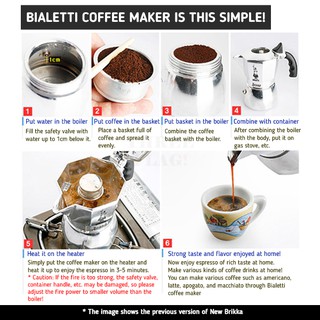 Bialetti New Brikka Espresso Coffee Maker - 2-Cup,4-Cup