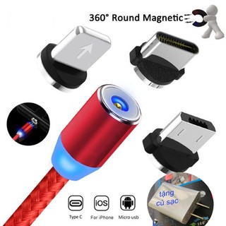 Combo Cáp sạc nam châm+ củ sạc