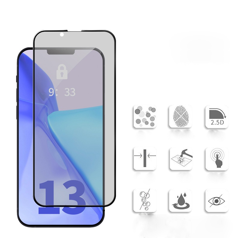 Miếng dán màn hình cường lực chống nhìn trộm IP 13 mini , IP 13 , IP 13 pro , IP13 promax