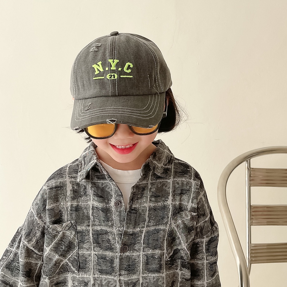 Mũ Lưỡi Trai Thêu Chữ Phong Cách Hàn Quốc Cho Bé