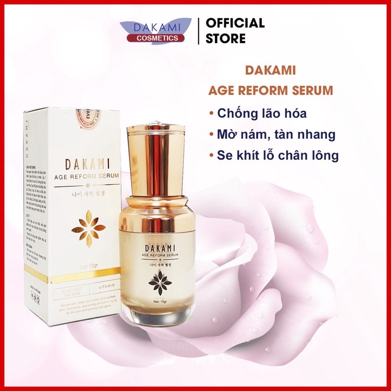 Serum Dakami cấp ẩm, dưỡng trắng, chống lão hoá