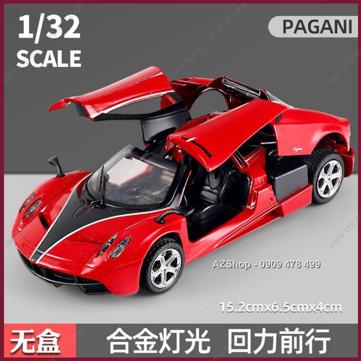 Mô Hình Kim Loại Siêu Xe Pagani Huayra Tỉ lệ 1:32 - Màu sọc đen- 9737.8