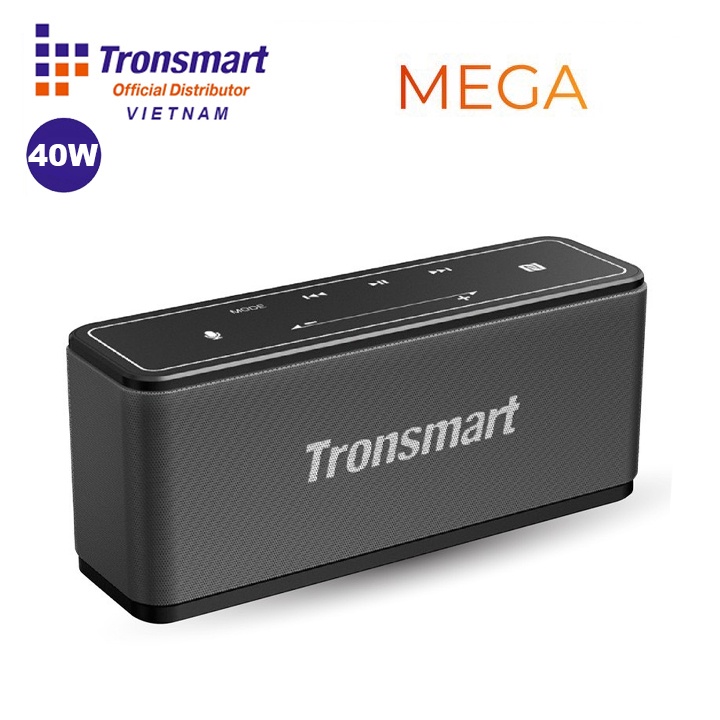 Loa Bluetooth 5.0 Tronsmart Element Mega Công Suất 40W Hỗ trợ TWS và NFC ghép đôi 2 loa - Hàng Chính Hãng