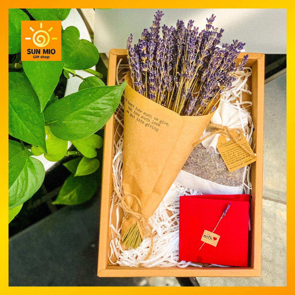 Set quà handmade độc đáo tặng bạn gái, bạn thân Lavender Gift Box (Tặng thiệp mini)