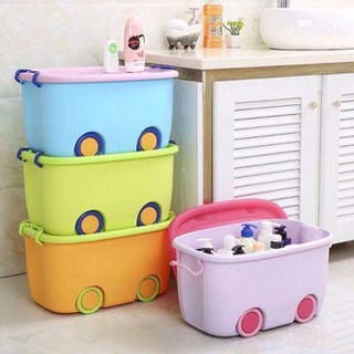 Thùng đựng đồ chơi xinh xắn cho bé loại to có bánh xe