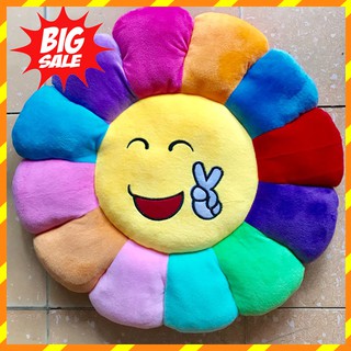 Đệm ngồi hình bông hoa cho bé, gối bông,nệm ngồi emoji