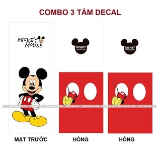 Combo 3 tấm MICKEY (mặt trước và 2 mặt bên) khác nhau - Decal dán tủ lạnh