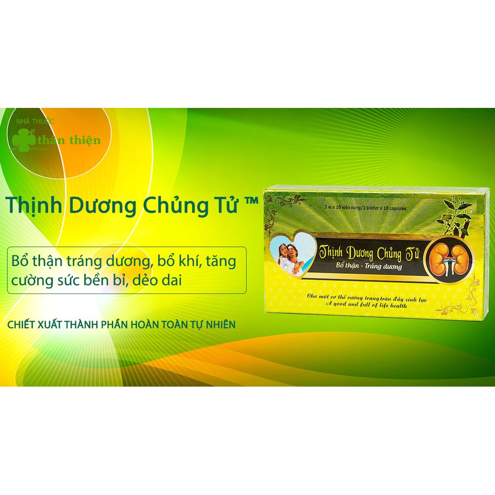 Thịnh Dương Chủng Tử -  Hỗ trợ điều trị liệt dương, xuất tinh sớm