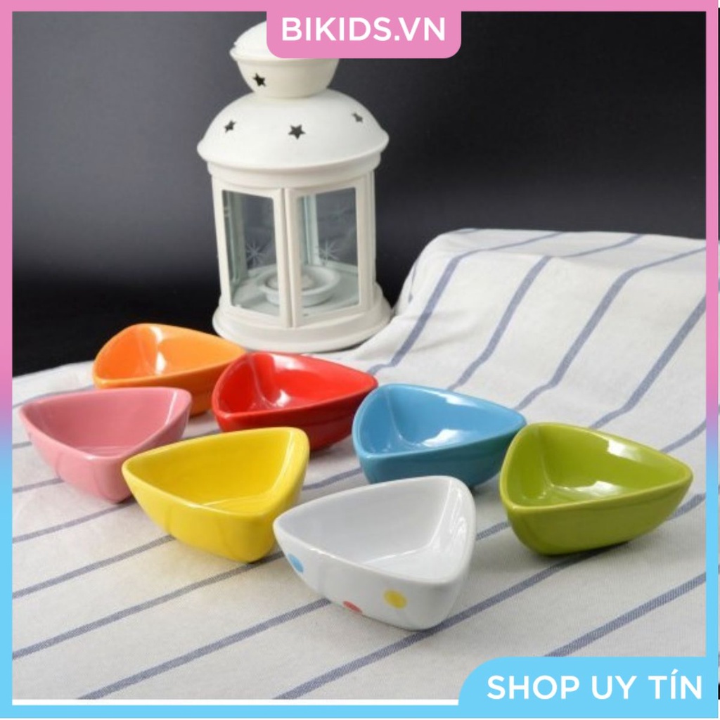 Bát ăn dặm hình tam giác ( nhiều màu )