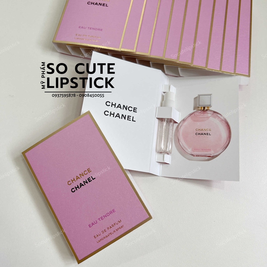 Vial Nước hoa Chaanel Chance Eau Tendre, Chance Eau Fraiche, Chance EDT