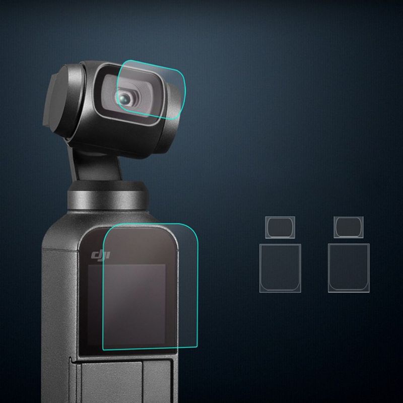 MIẾNG DÁN CƯỜNG LỰC CHO DJI OSMO POCKET HIỆU GOR ( COMBO 3 MIẾNG )