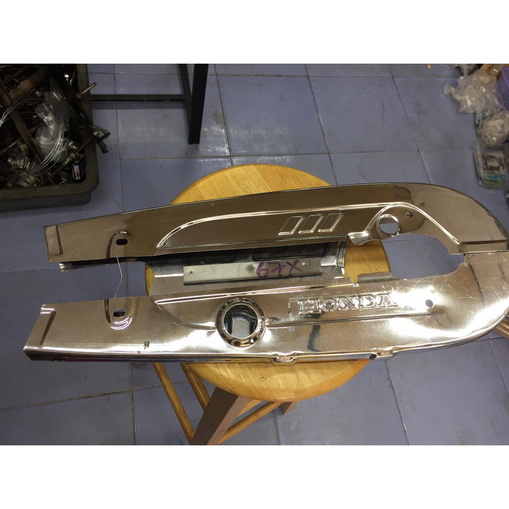 Chắn xích inox cho xe 67-cub-dream