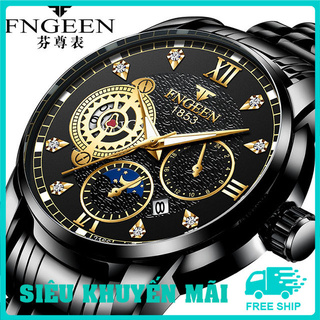Đồng hồ nam chính hãng 2021 , đồng hồ nam cơ fngeen 3 mặt kim sang trọng ,2166-LUCAS SHOP