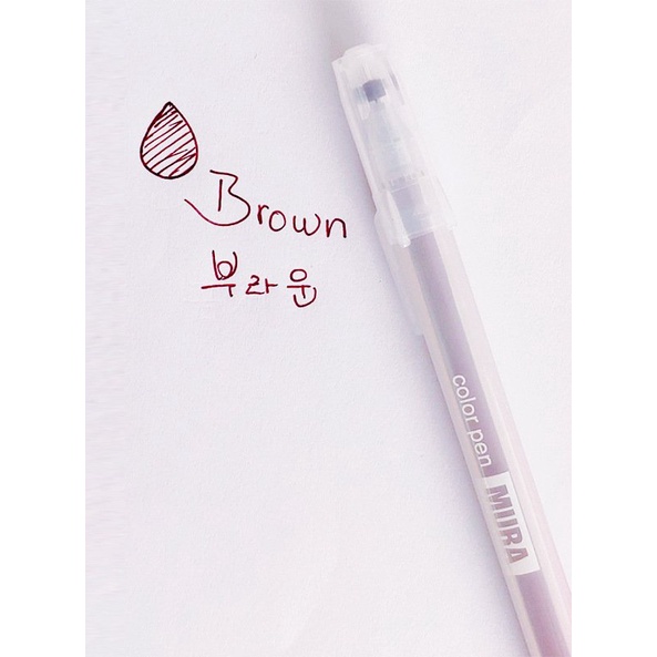 Bút Bi Nước, Bút Gel Đầu 0.5mm Trong Suốt Màu Macaron Phong Cách Hàn Quốc