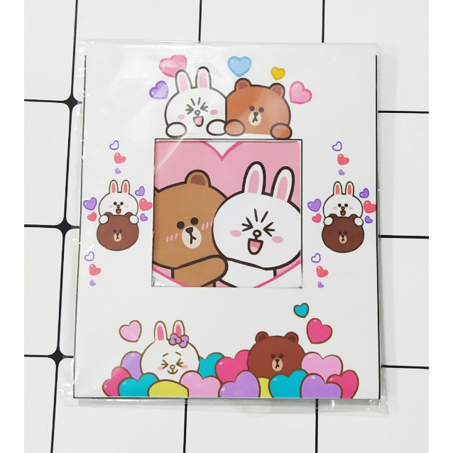 sticker gấu brown thỏ cony vịt sally cắt rời size to SCI4 có bao giấy cute dễ thương bullet journal