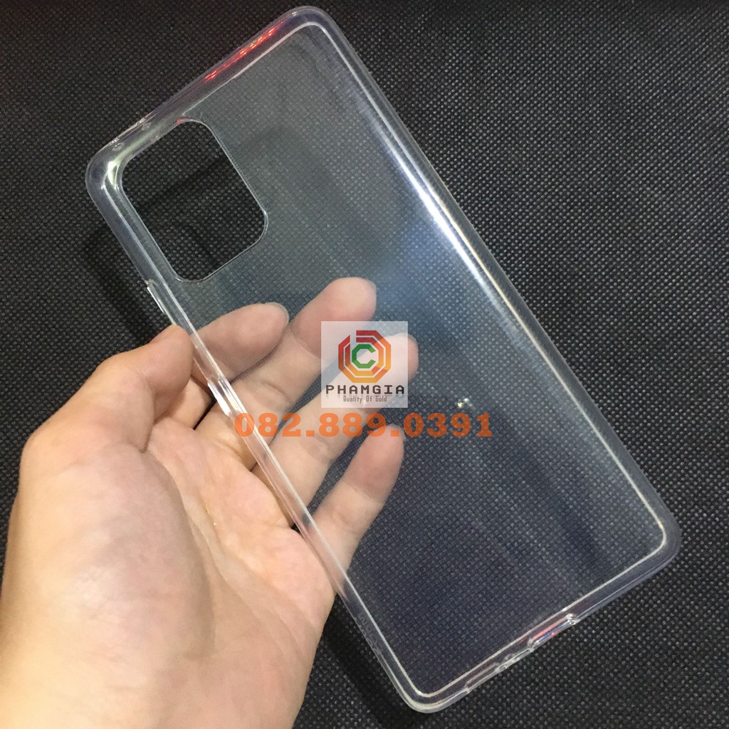 Ốp lưng dẻo trong SamSung M80s/ A91/ S10 Lite cao cấp, bền màu