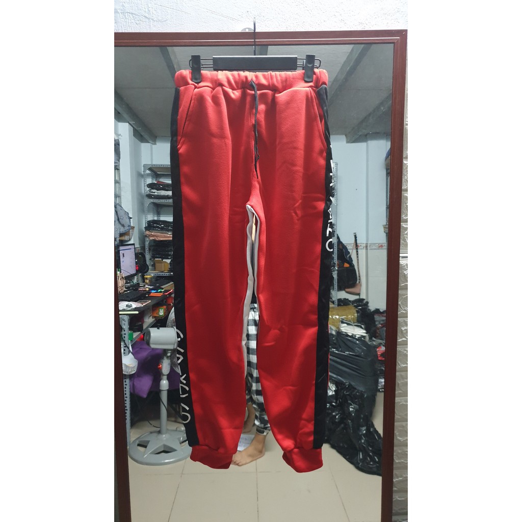 Quần Jogger thun nỉ in chữ nhật cực đẹp