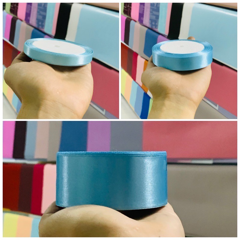 Lôc 10 cuộn ruy băng lụa 1cm - [ Brendo ]