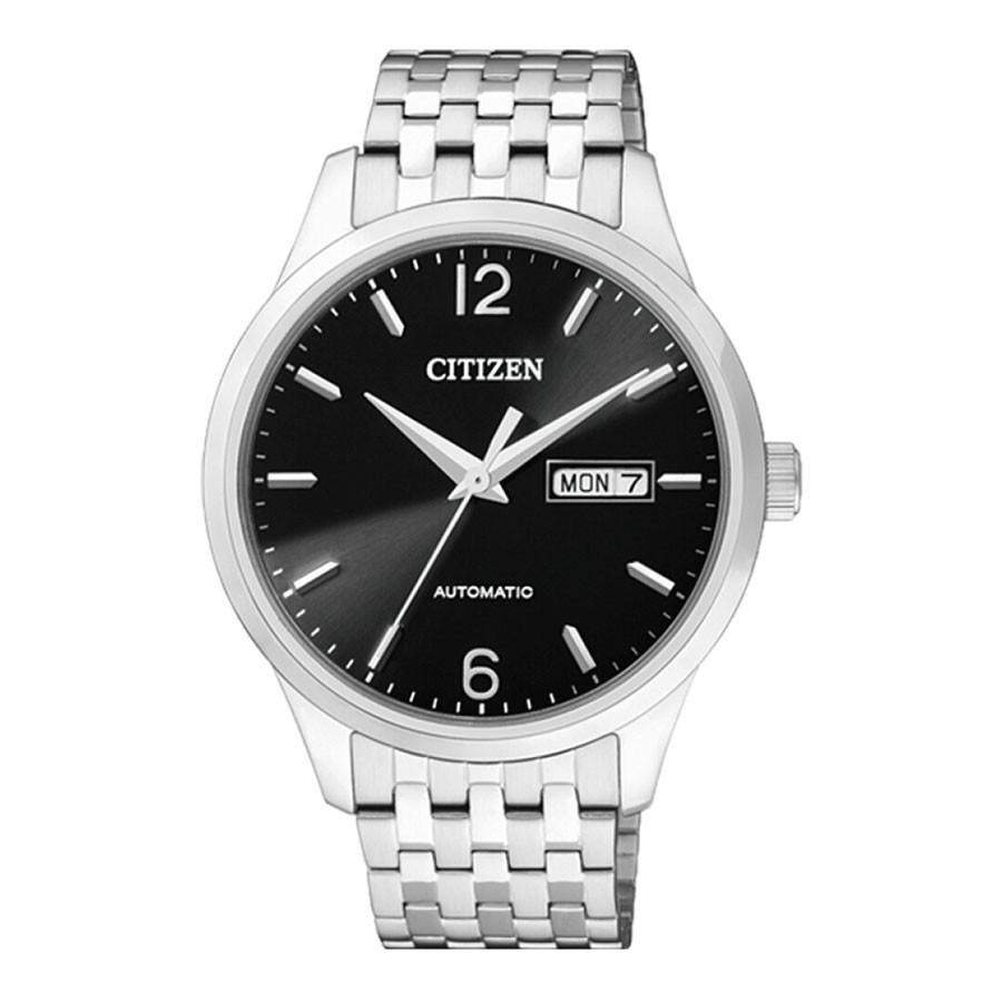 Đồng Hồ Nam Citizen Dây Thép Không Gỉ NH7500-53E - Mặt Đen (Sapphire)