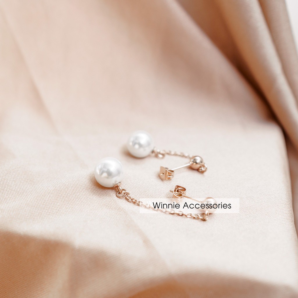 Hoa tai nữ titan ngọctrai dài