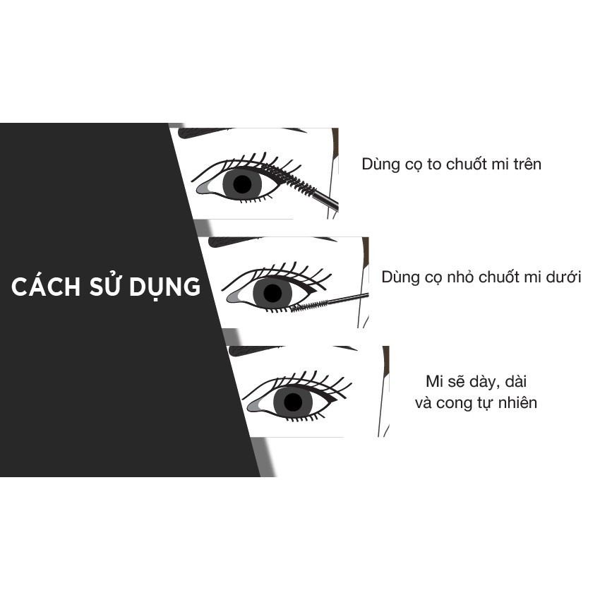 Mascara Nongchat 2 đầu giúp dài, tơi, cong mi, chống nước