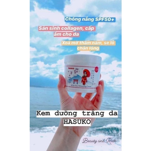 Kem trắng da Hasuko Nhật Bản bật tone sau lần đầu tiên - Hàng chính hãng