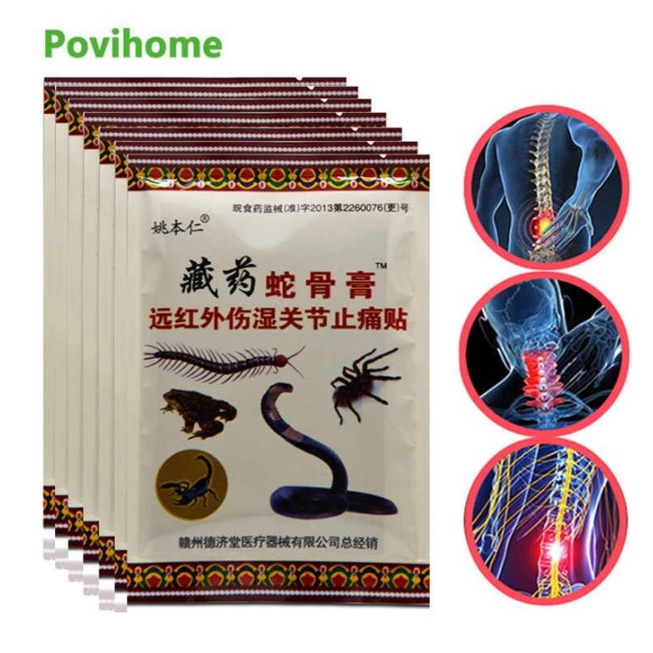 COMBO 2 HỘP (1 HỘP/8 MIẾNG DÁN) Miếng Dán Chống Đau Lưng Jakotsu Chống Đau Cổ,Viêm Khớp Gối, Giảm Đau Xương Khớp