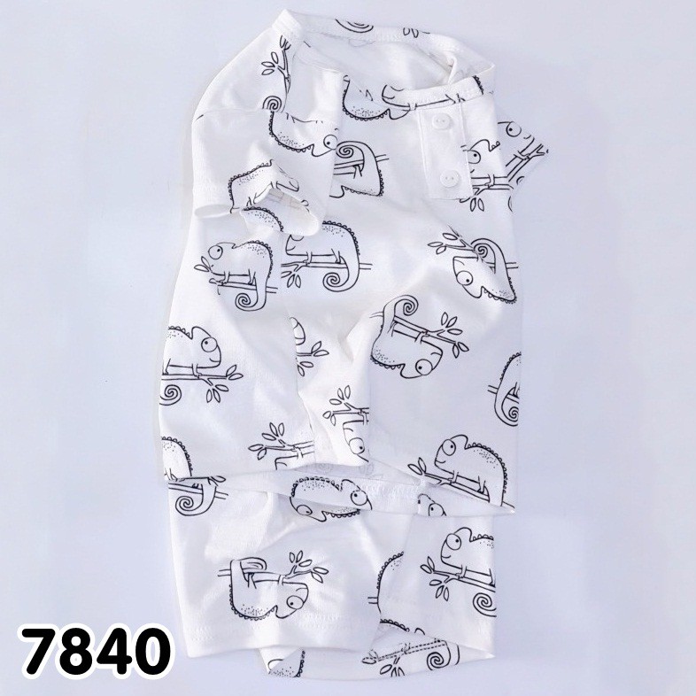 BỘ NGẮN TAY CỔ TRỤ NHIỀU HỌA TIẾT CHO BÉ TỪ 9KG- 22KG