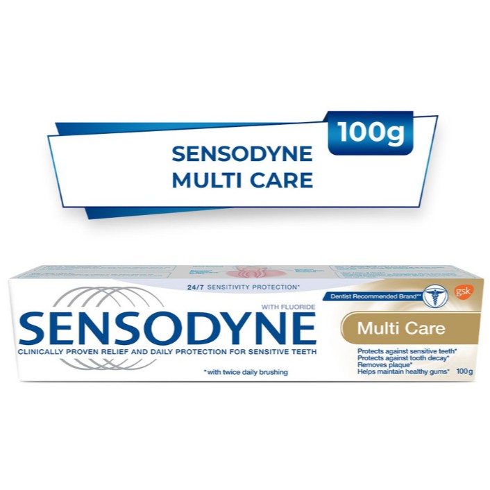 Kem Đánh Răng Sensodyne  Bảo Vệ Toàn Diện Multi Care 100g (Hàng chính hãng)