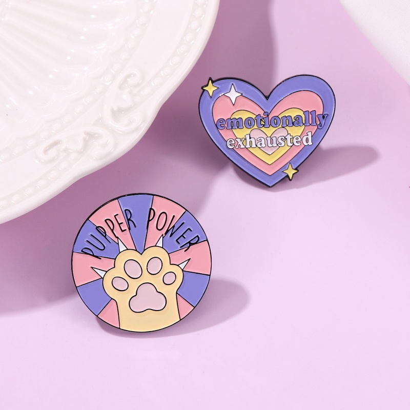 Huy Hiệu Cài Áo Hình Bàn Chân Mèo Dễ Thương