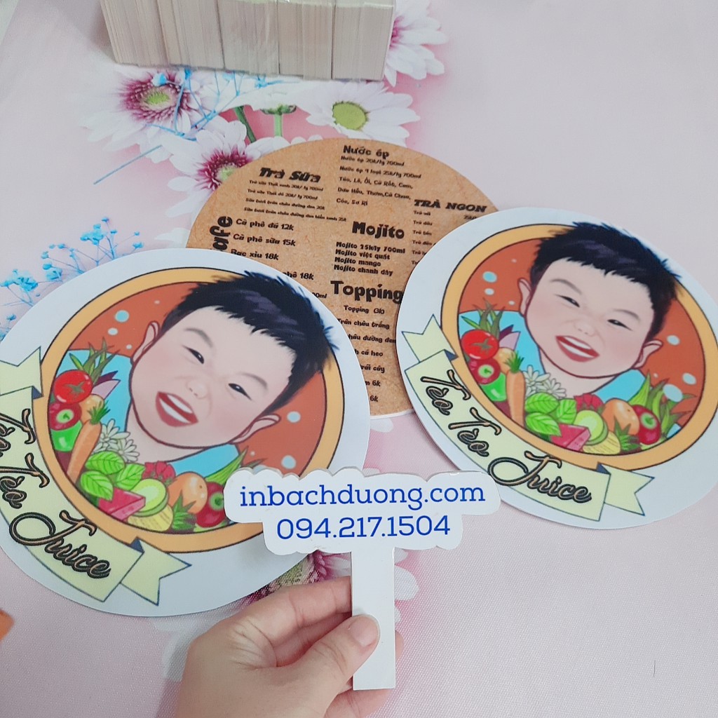 Combo quán trà sữa -menu bìa dày-phiếu tích điểm-dấu tích điểm - In Bạch Dương