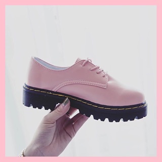 Giày lolita retro màu hồng