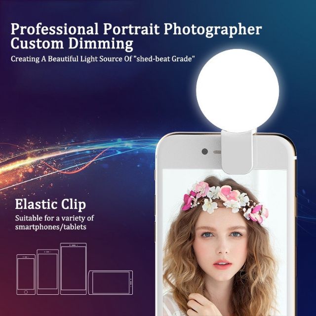 ĐÈN LED HỖ TRỢ ĐIỆN THOẠI CHỤP SELFIE CỰC ĐẸP | BigBuy360 - bigbuy360.vn