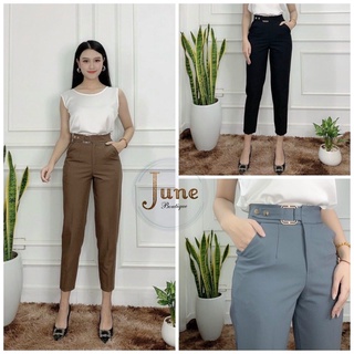Quần baggy nữ [Hàng chuẩn] quần tây công sở dáng basic
