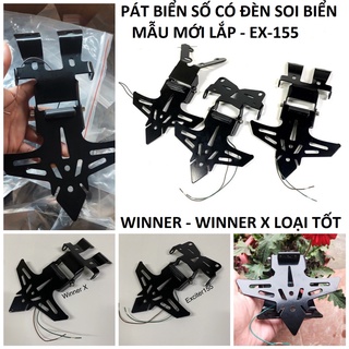 Pát gập biển số EX 155 , 150 , Winner x - winner mẫu mới M1 có đèn soi biển lắp như zin loại tốt chống rung