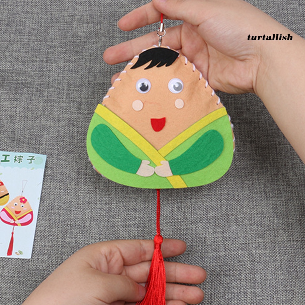 1 Bộ Dụng Cụ Làm Đồ Thủ Công Bằng Vải Mặt Dây Chuyền Phong Cách Trung Hoa Dành Cho Trẻ Em