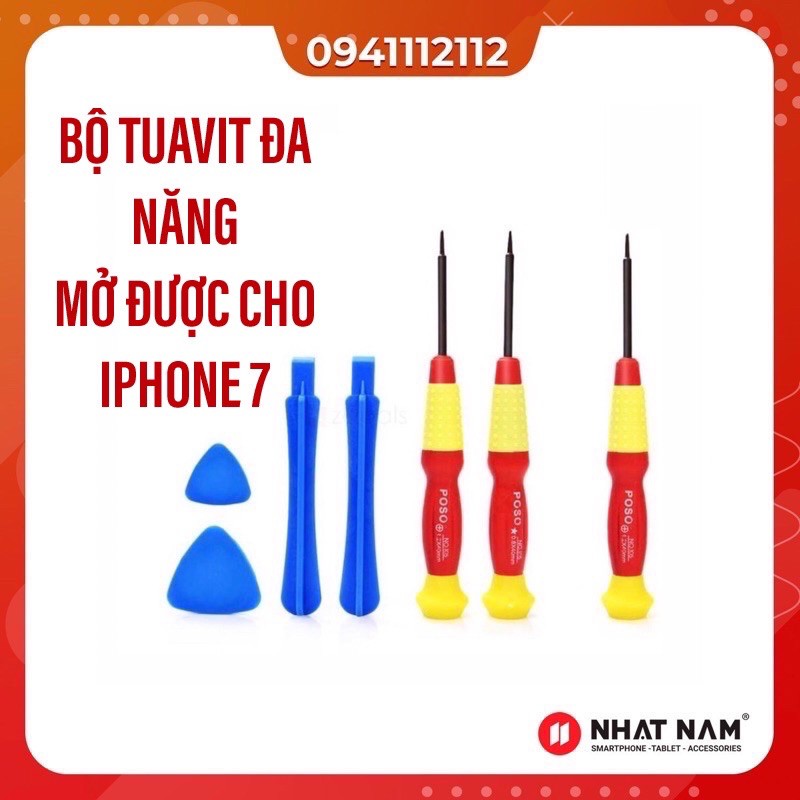 Bộ tua vít tháo lắp điện thoại, dùng để sửa chữa, thay thế pin, màn hình cho iPhone, iPad, có tuavit 3 cạnh, hàng xịn