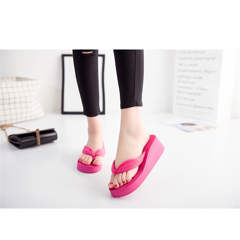 Dép Sandal Đế Xuồng Mềm Mại Thời Trang Đi Biển Mùa Hè Cho Nữ