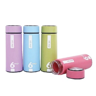 Bình Đựng Nước Giữ Nhiệt Lõi Thủy Tinh Chống Nóng 6 Oup Siêu Bền Đẹp 400ml (Nhiều Màu)