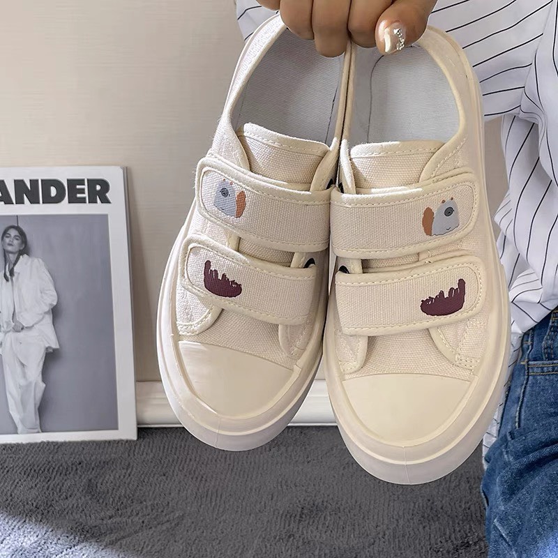 Giày Saldan Kiểu Dáng Trẻ Trung Dán 2 Quai Vintage Thể Thao Năng Động Unisex Stiker