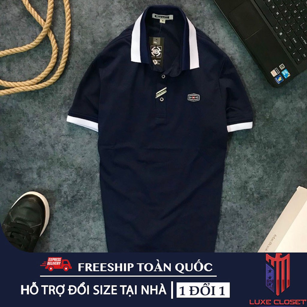 Áo thun nam cổ bẻ thun cotton body mặc mát mặc đi chơi đẹp ASTD067