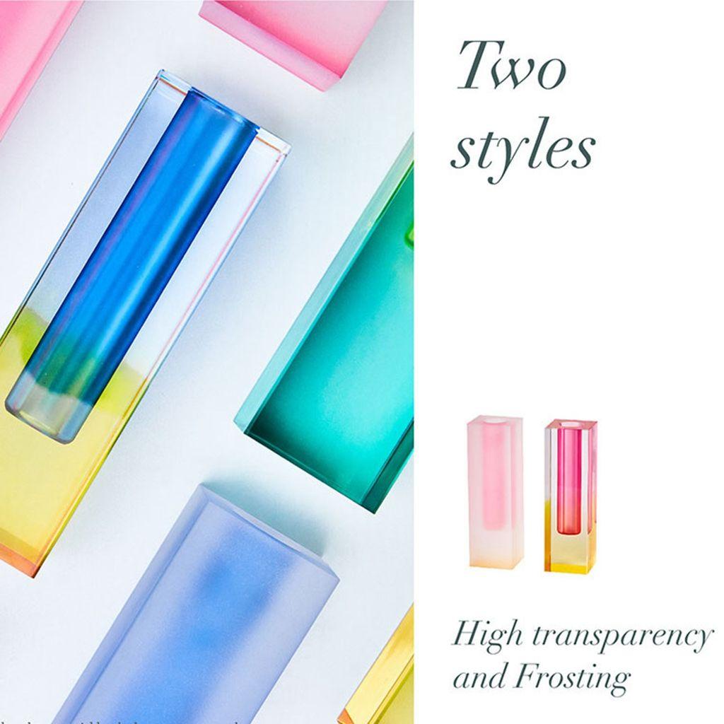 Bình Hoa Acrylic Màu Cầu Vồng Phong Cách Bắc Âu Sang Trọng|Bình Hoa Để Bàn Trang Trí