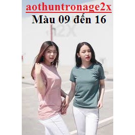 ÁO THUN TRƠN, ĐỐM NAM NỮ #AGE2X NHIỀU MÀU (Các Màu Từ 09 Đến 16) | BigBuy360 - bigbuy360.vn