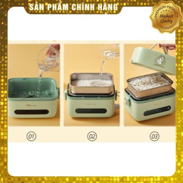 Hộp cơm cắm điện Bear DFH-B12K5, 2 tầng 3 ngăn, sử dụng inox cao cấp 304 | BigBuy360 - bigbuy360.vn