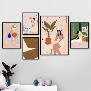 Tranh Vải Trang Trí Tường Hình Cô Gái (Không Khung Ảnh)